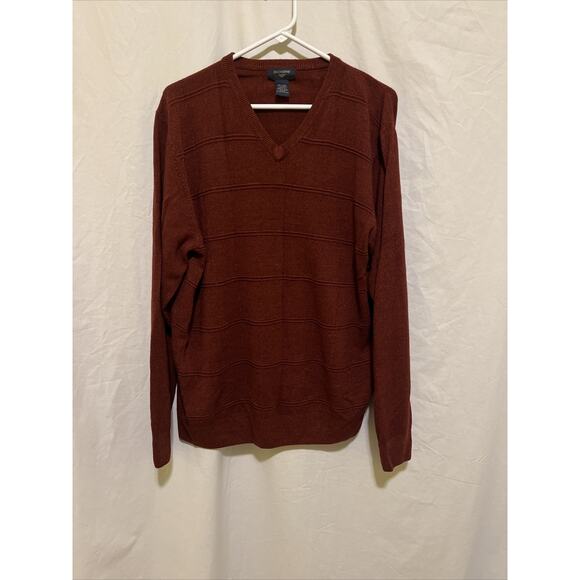 Men's Dockers Size XL Long Sleeve V Neck Sweater Maroon Nice!! - Picture 1 of 10